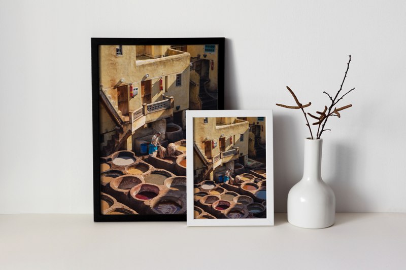 Leather Tannery in Fes City, Morocco