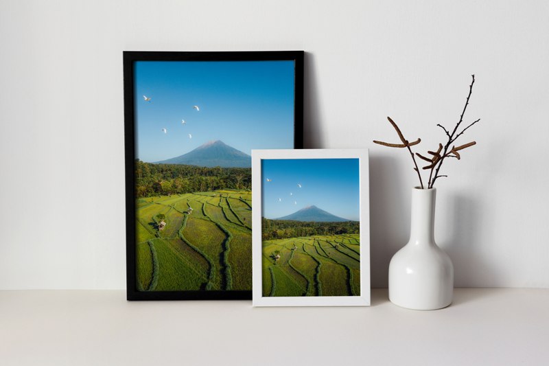 Mount Agung & Rice Fields in Bali