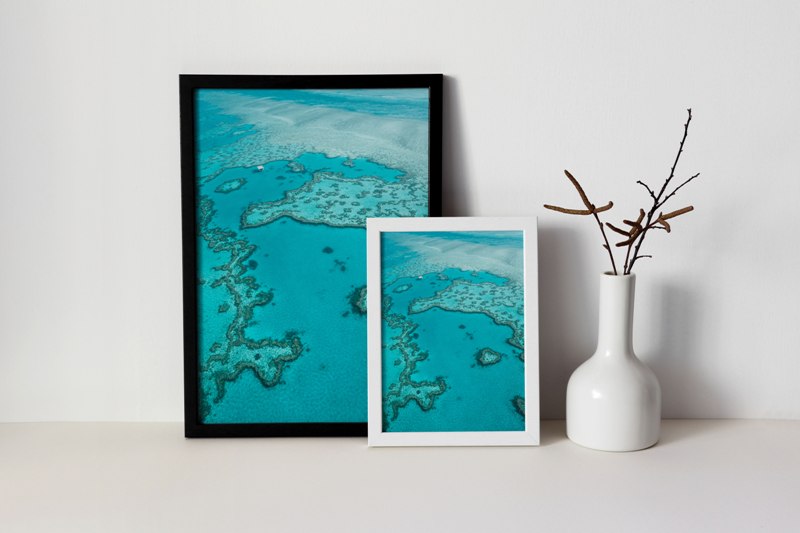 Heart Reef in the Whitsundays, Australia