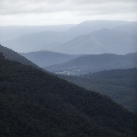 Blue Layered Mountains