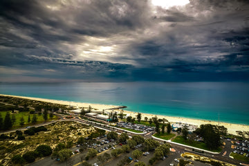 City Beach Storm Clouds