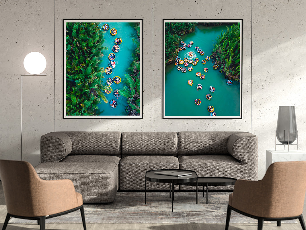 Coconut boats party in Vietnam