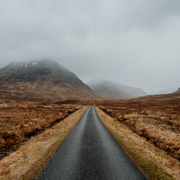 Driving in the Scottish Highlands
