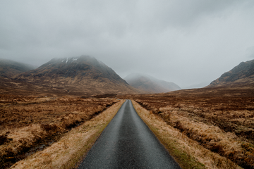 Driving in the Scottish Highlands
