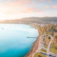 Warners Bay Foreshore Sunset Landscape