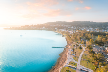 Warners Bay Foreshore Sunset Landscape