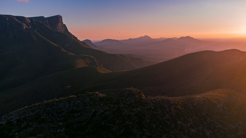 Golden hour in the Stirling Ranges, Western Australia