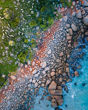 Kangaroo Island topdown rainbow in Australia