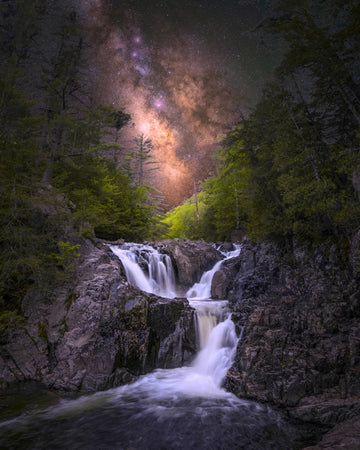Milky Way at split rock