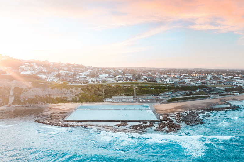 Merewether Baths Sunset