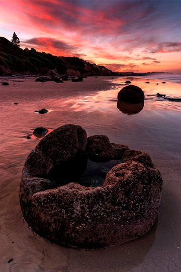 Moeraki Boulders Sunset