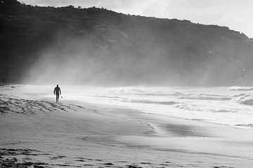 Morning Surf b&w