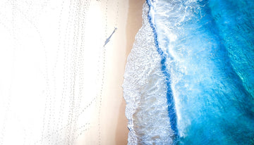 Solitary beach walk