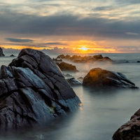 Northwest Coast line on sunrise at Burnie Beach