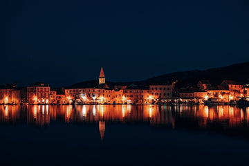 Old town reflection
