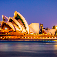 Sydney Opera House At Dusk