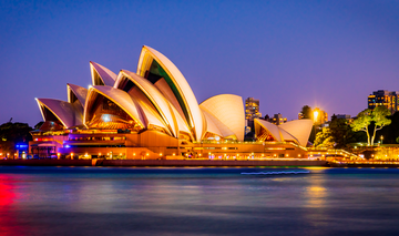 Sydney Opera House At Dusk