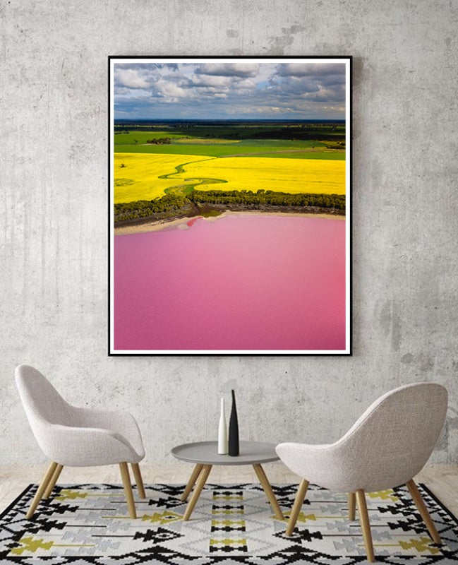 Pink Lake in Australia