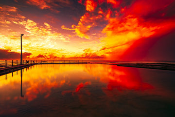 Pool on FIre