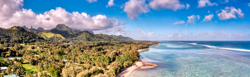 Rarotonga beach pano