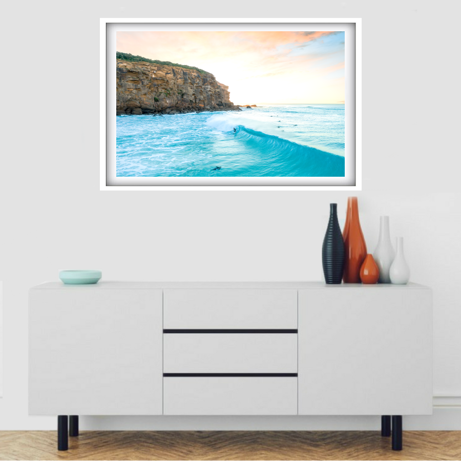 Redhead Surfer Landscape