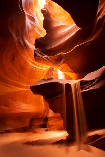 Sand Falls at Antelope Canyon