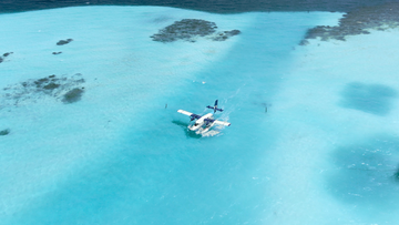 Seaplane Arrival, The Maldives