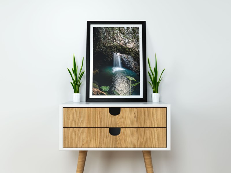 Natural Bridge Waterfall in Springbrook National Park, Gold Coast