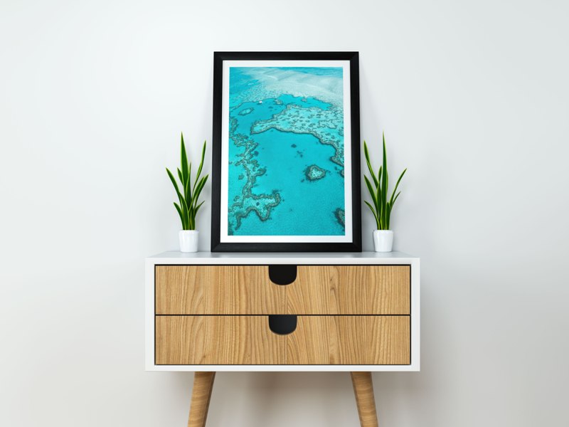 Heart Reef in the Whitsundays, Australia