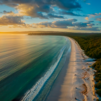Sunrise Over Hyams Beach, NSW.
