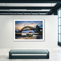 Sunset Behind The Coat Hanger, Sydney Harbour Bridge.
