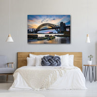 Sunset Behind The Coat Hanger, Sydney Harbour Bridge.