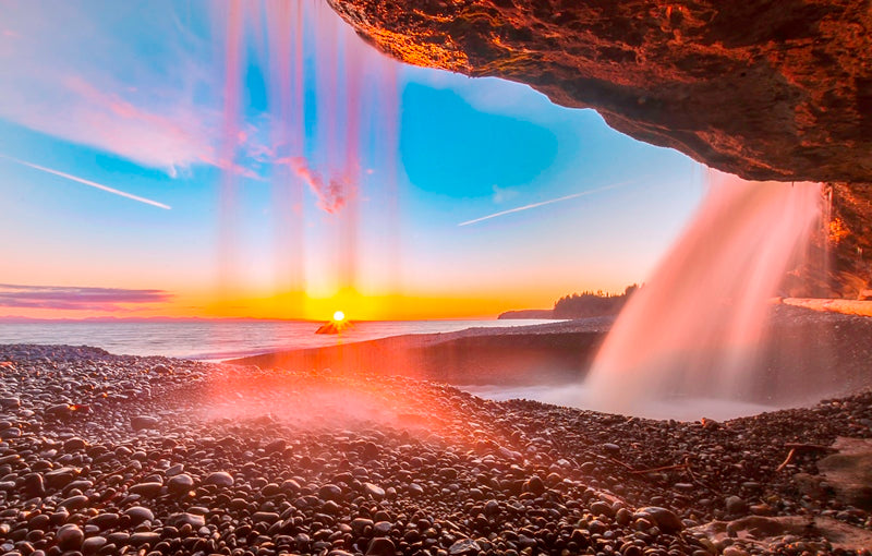 Sunset at Sandcut Beach, Canada