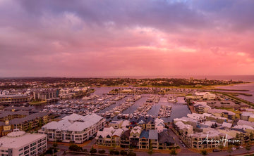 Sunset on Dolphin Quay