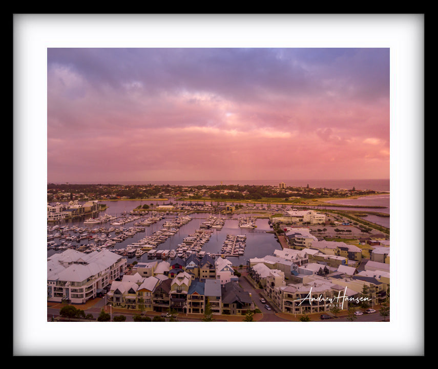 Sunset on Dolphin Quay