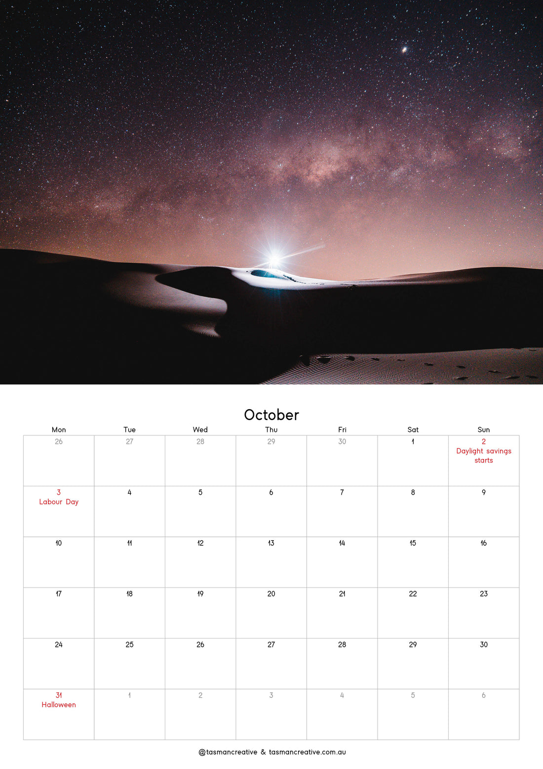 TasManCreative 2022 Calendar