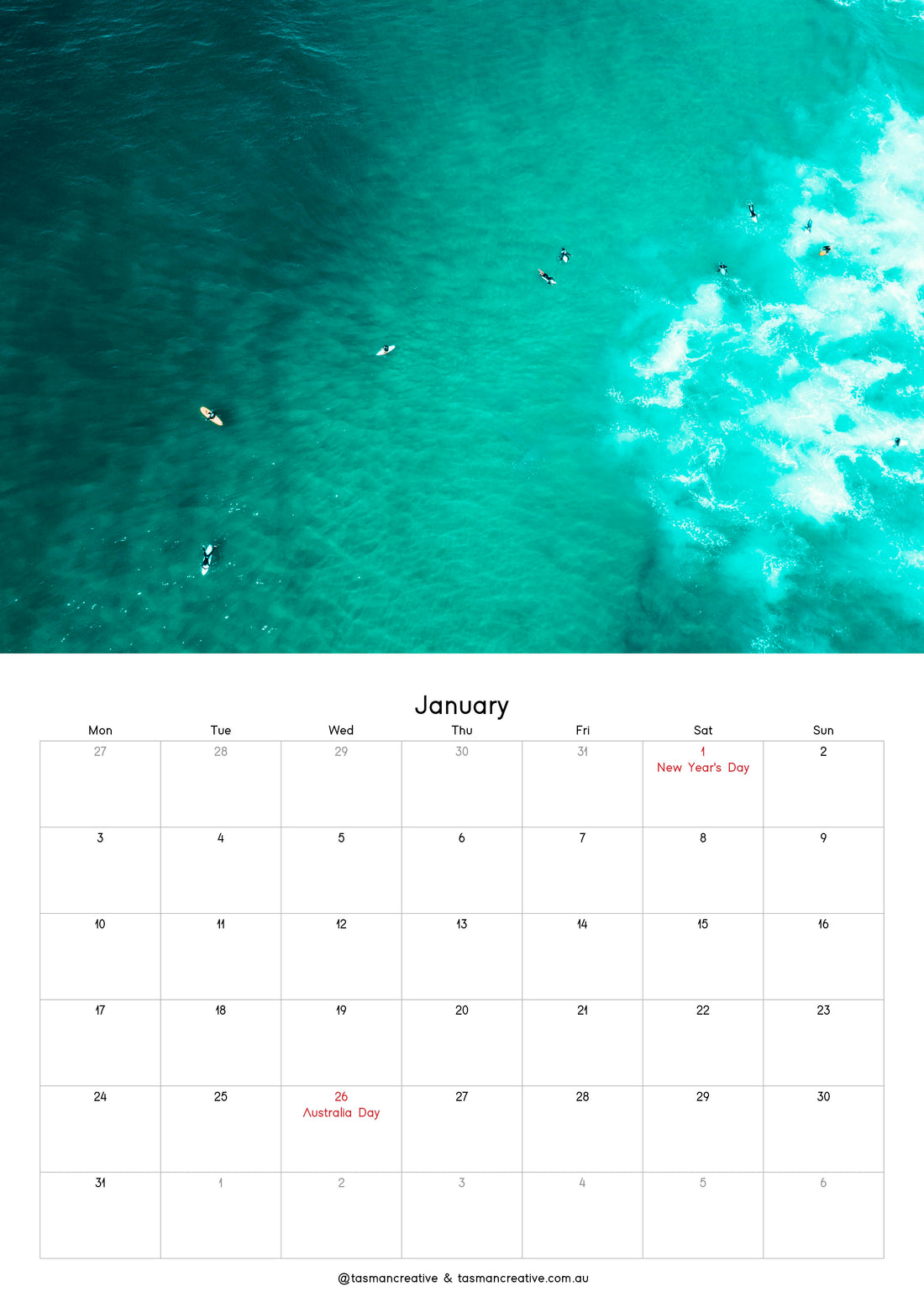 TasManCreative 2022 Calendar