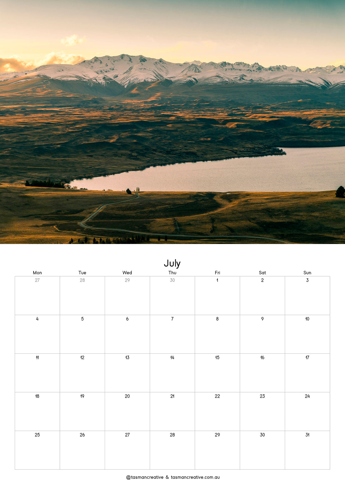 TasManCreative 2022 Calendar