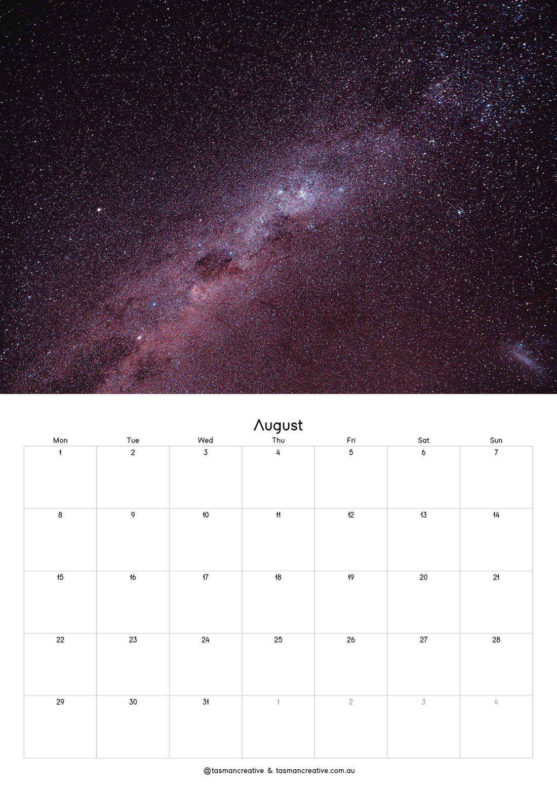 TasManCreative 2022 Calendar