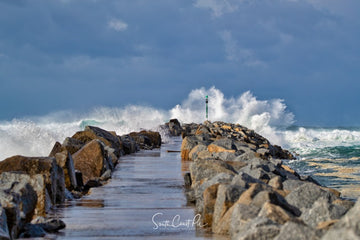 Winter Waves Moruya Breakwall