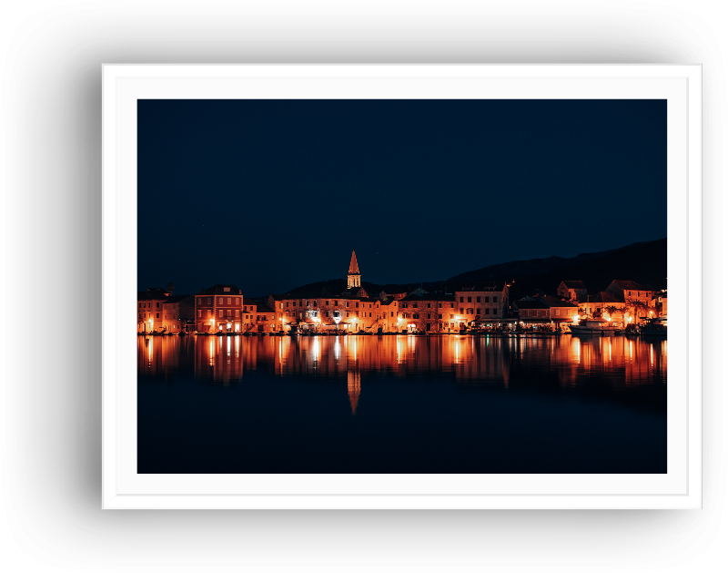 Old town reflection