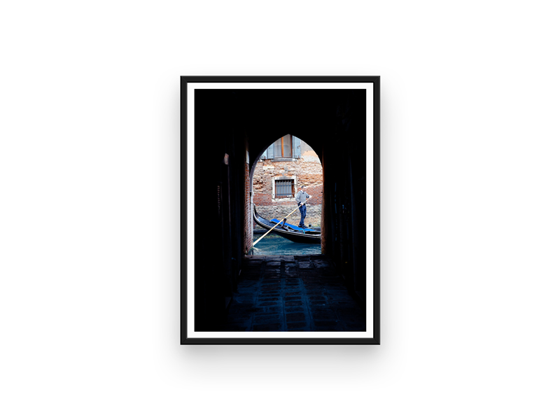 The gondola driver, Venice