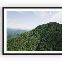 View from above the Kumano Kodo Trail, Shingu, Kinki Region, Japan