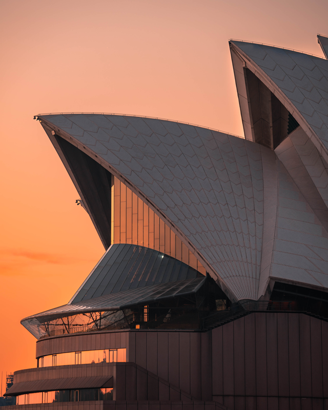 sydney opera house sunset